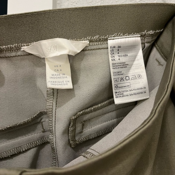 Olive Straight Leg Trousers - Picture 3 of 4